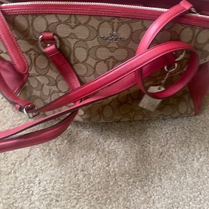 Coach bag red